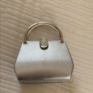 Elegant Silver Women's Handbag